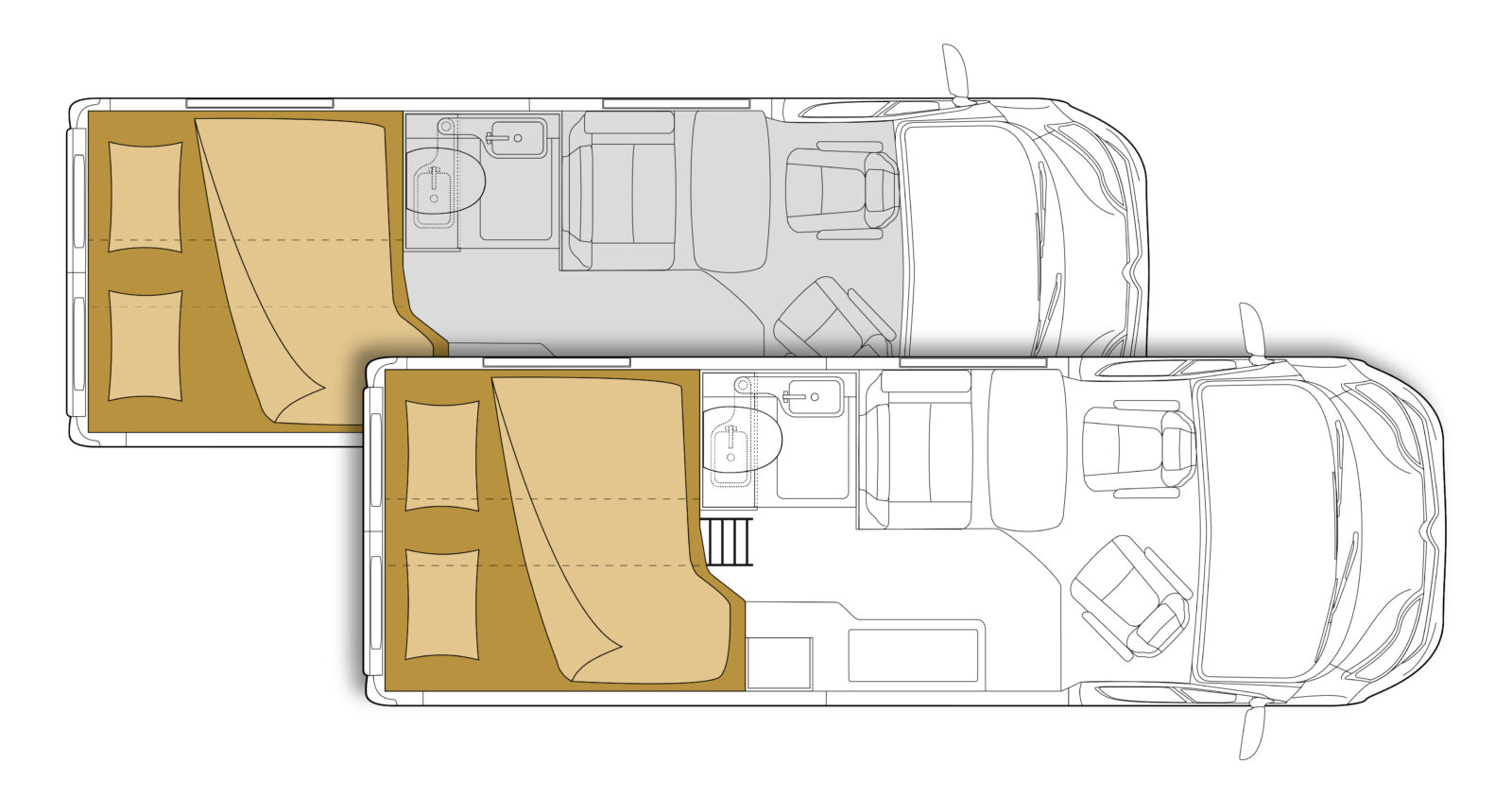 Robeta Apollo Family (dvojna postelja) Tloris