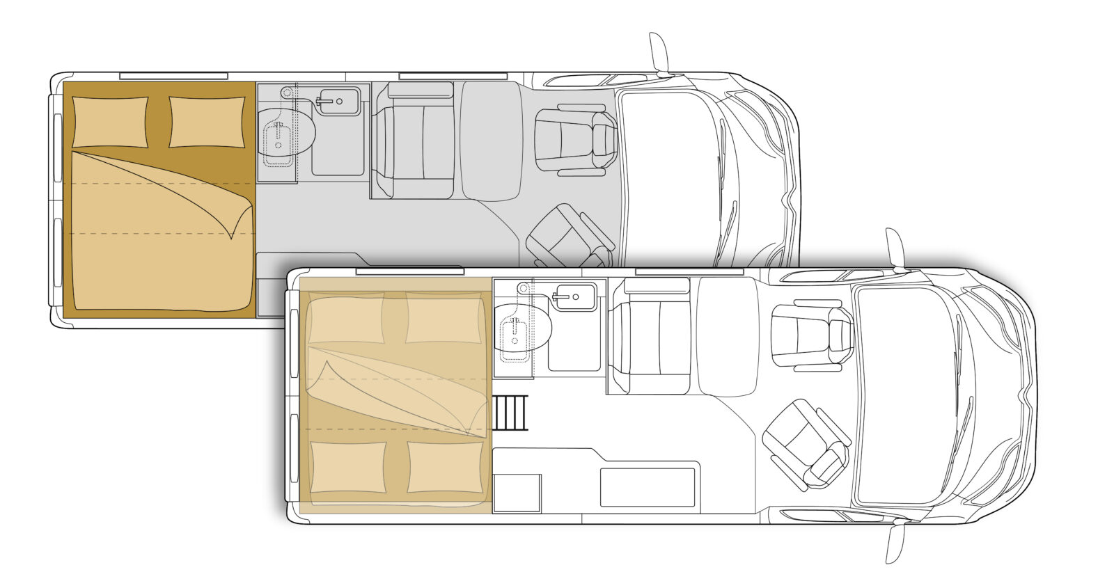 Robeta Helios Family (dvojna postelja) Tloris